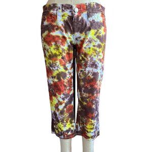S&P Upcycled Tie Dye Peddle Pusher Pants Size 28